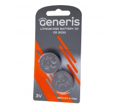 Батарейки Generis Striam CR2023 блистер 2 шт 1*2*25